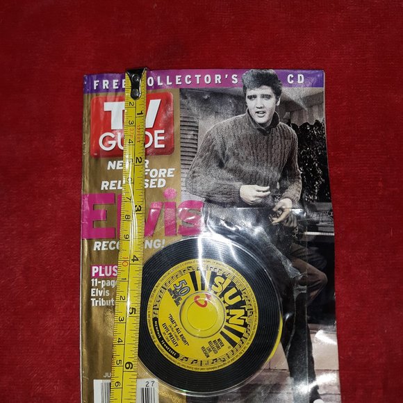 (Listing# 115) Elvis- TV Guide (Date - JULY 4-10)   With mini CD - Picture 1 of 7